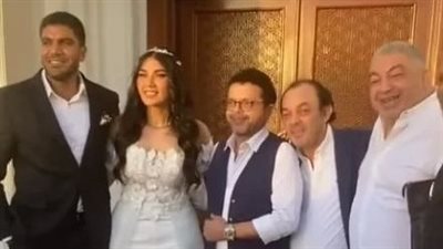 علاء مرسي يحتفل بعقد قران ابنته بحضور هنيدي وحمادة هلال (فيديو وصور)