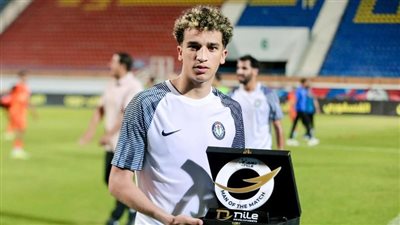 محمد سعيد مكرونة رجل مباراة فاركو وسموحة في الدوري الممتاز