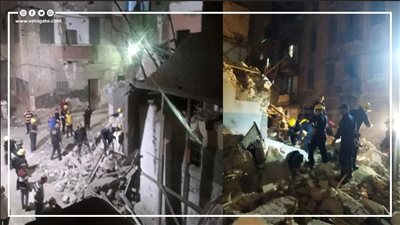 تصادف وجوده، لحظة استخراج جثمان طفل من تحت أنقاض عقار الإسكندرية المنهار (صور)