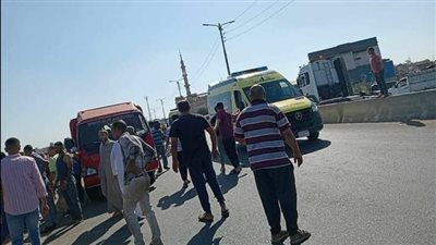 إصابة 12 شخصا في انقلاب سيارة ميكروباص في ترعة بالدقهلية 