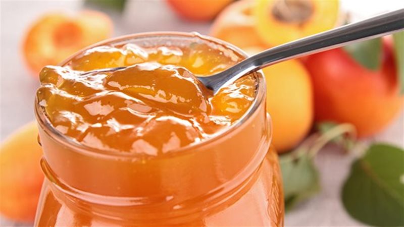 مربى المشمش في البيت،