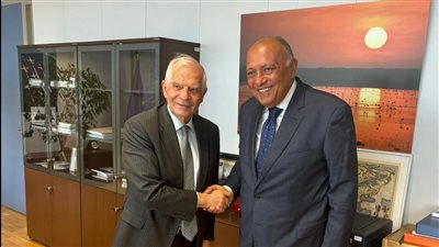 شكري في مستهل زيارته إلى بروكسل: نؤكد ضرورة امتثال إسرائيل لالتزاماتها القانونية