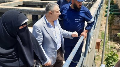 رئيس شركة مياه الشرب والصرف الصحى بدمياط يتابع موقف العمل بمحطة السلام 