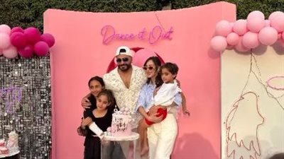 تامر حسني يحتفل بعيد ميلاد ابنته 