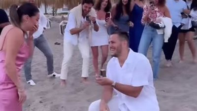 خطوبة دانا عاصي الحلاني على البحر (فيديو وصور)