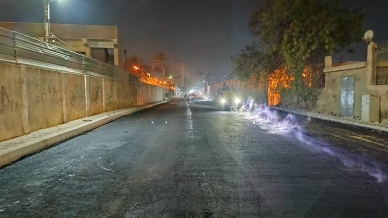 رصف شارع الثلاثين