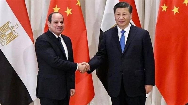 السيسي والرئيس الصينى،