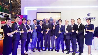 مصر للطيران وميناء القاهرة الجوي يشاركان في فعاليات بورصة السياحة العالمية