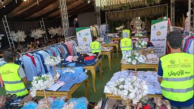 افتتاح معرض خيري للملابس الجاهزة بميت غمر (صور)