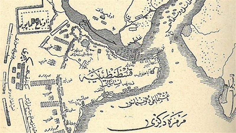 خريطة قديمة للقسطنطينية،