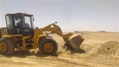 إزالة تعديات على 6 أفدنة أملاك دولة بالخارجة في الوادي الجديد