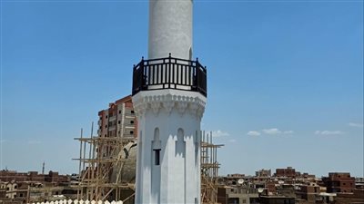 انتهاء أعمال إحلال وتجديد مئذنة مسجد أبو غنام الأثري في كفر الشيخ (صور)