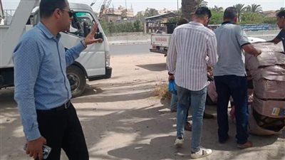 حملة لإزالة الإشغالات بالطريق الصحراوي في الإسكندرية (صور)