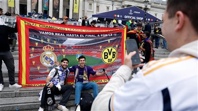 نهائي دوري أبطال أوروبا، جماهير ريال مدريد ودورتموند تنتشر في شوارع لندن (صور)