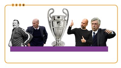 أكثر المدربين المتوجين بدوري أبطال أوروبا (إنفوجراف)