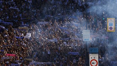 جماهير ريال مدريد تحتفل بلقب دوري أبطال أوروبا (فيديو وصور)