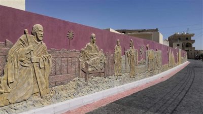 انتهاء الاستعدادات لموسم السيدة العذراء بدير جبل الطير في المنيا 