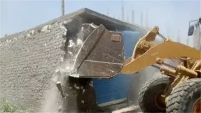 إزالة مخالفات بناء وإشغالات بعدد من المناطق بحدائق أكتوبر 