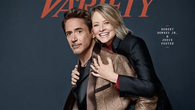 روبرت داوني جونيور وجودي فوستر يجتمعان بجلسة تصوير مجلة Variety