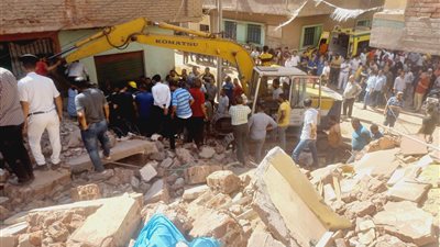  محافظة الدقهلية، ونش خاص سبب انهيار عقار ميت غمر