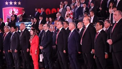 حفل مشروع القرن بالأهلي، وزير الرياضة وكولر ومعلول وعبد الحفيظ أبرز الحضور