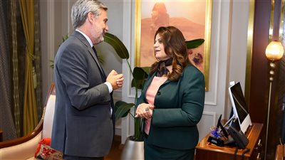 وزيرة الهجرة تبحث مع السفير الإيطالي لدى مصر سبل التعاون