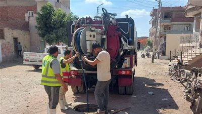 مياه الشرقية: تطهر شبكات الصرف الصحي بأبو كبير 