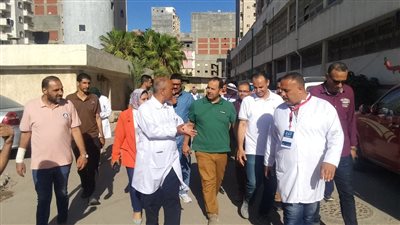 مساعد وزير الصحة يتفقد مستشفى كفر الدوار العام بالبحيرة