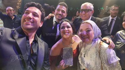 حسن الرداد وإيمي سمير غانم والسبكي، نجوم الفن في حفل زفاف جميلة عوض (صور)