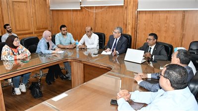 قطاع الدراسات العليا بجامعة القناة يواصل استعداده لعقد مؤتمره الخامس