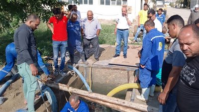 إحلال وتجديد خطوط مياه الشرب بالعبور 