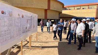 نسب تنفيذ المشروعات الخدمية بمدينتي قنا الجديدة وغرب قنا