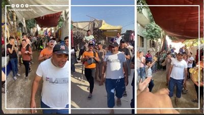 مولد السيدة العذراء في المنيا، شاهد تعميد الأطفال المميز بالزغاريد والزفة