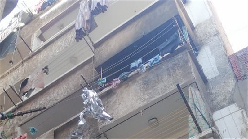 حريق شقة بالعجمي،