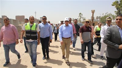 محافظ الجيزة يتفقد أعمال تطوير محور المنصورية (صور)