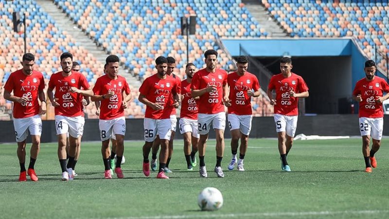 منتخب مصر يستعد لبوركينا