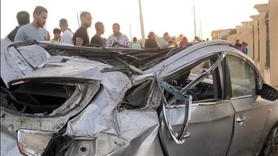 إصابة شاب في حادث تصادم بالطريق الدائري بالإسماعيلية