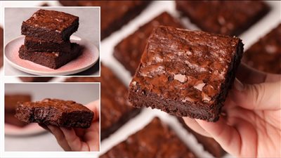 بالمارشميلو وكريمة الشوكولاتة زي الجاهز، طريقة عمل البراونيز