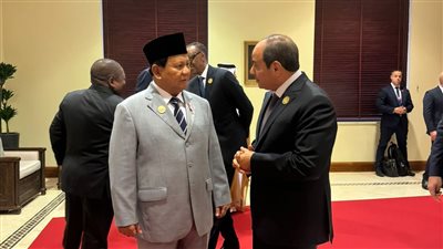 لقاء جانبي للسيسي مع الرئيس المنتخب لجمهورية إندونيسيا برابوو سوبيانتو