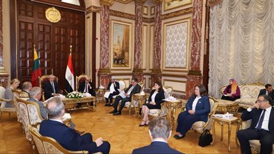  وفد برلماني ليتواني يشيد بجهود مصر في القضية الفلسطينية