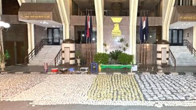 بـ415 مليون جنيه، ضبط 7.3 مليون قرص كبتاجون وترامادول و100 كيلو حشيش
