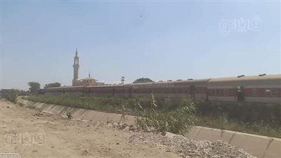 الصور الأولى لواقعة خروج عربة من قطار زفتى - بنها عن القضبان