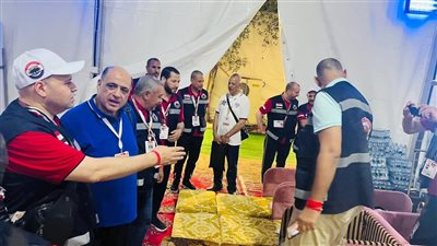 وزيرة التضامن تطمئن على الحجاج، والبعثة تتسلم المخيمات (صور)