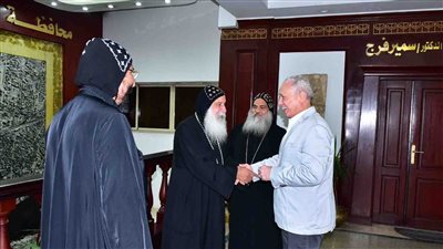 محافظ الأقصر يستقبل وفد قماصة دير ماري جرجس للتهنئة بعيد الأضحى المبارك