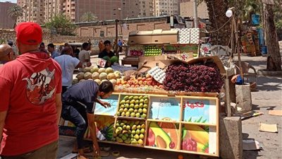 رفع إشغالات المحال والباعة الجائلين بالهرم وفيصل