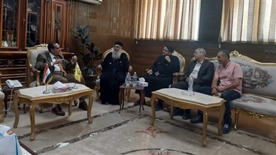 وفد من الكنيسة يهنئ محافظ شمال سيناء بعيد الأضحى المبارك