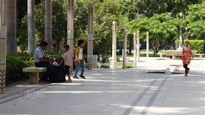 إقبال المواطنين على حديقة الأزهر للاحتفال بأول أيام عيد الأضحى (صور) 