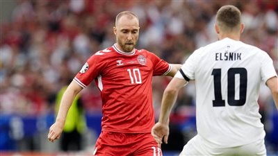 30 دقيقة، الدنمارك تتقدم أمام سلوفينيا بهدف نظيف 