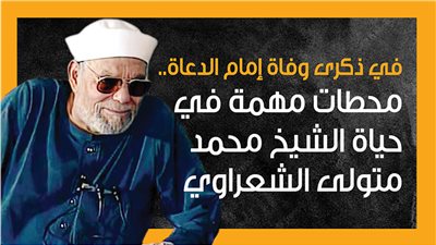 في ذكرى وفاة إمام الدعاة.. محطات مهمة في حياة الشيخ محمد متولى الشعراوي (إنفوجراف)