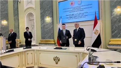 تفاصيل زيارة النائب العام للعاصمة الروسية (صور)